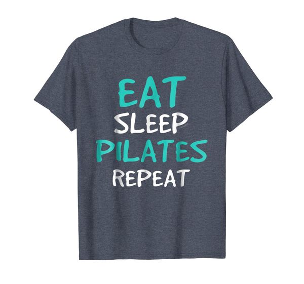 

eat sleep pilates repeat shirt - funny pilates shirts, White;black
