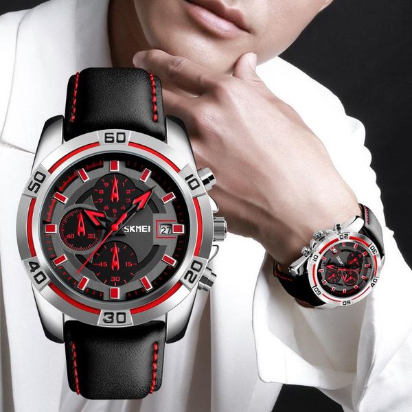 

wristwatches brand waterproof luxury quartz wrist watch military watches gift for men alloy business party mens relogio masculino, Slivery;brown