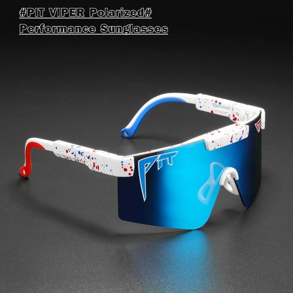 

sunglasses pit viper cool polarized men women the 2000s mirror tr90 fashion sport goggles silicone legs with box, White;black