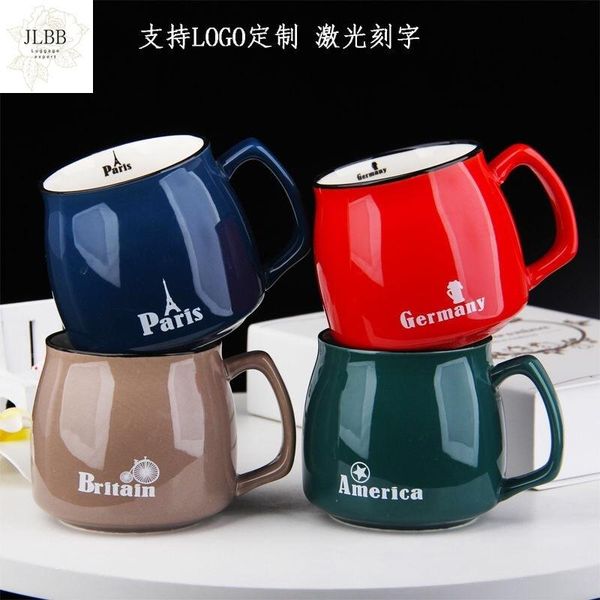 

mugs color glaze japanese style ceramic cup custom pot belly mug with lid couple coffee milk tea student water