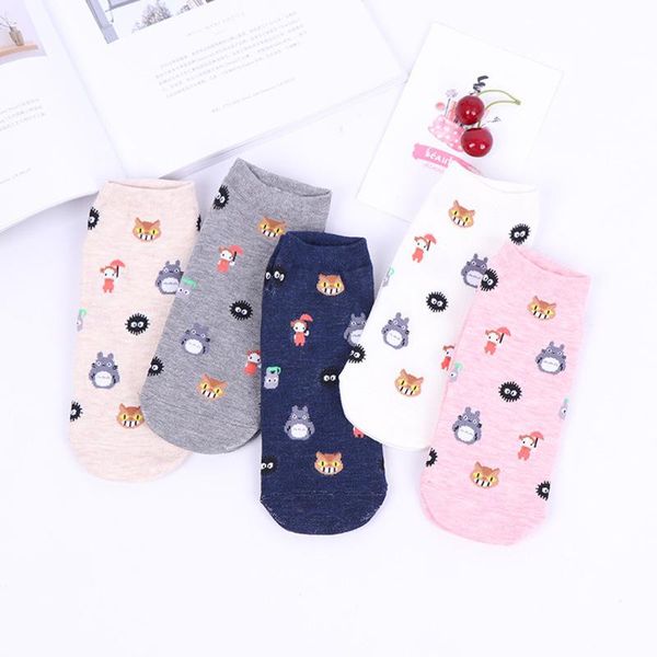 

socks & hosiery peonfly woman lovely dragon cat girl wolf dog black ball little comfortable cotton sock funny pattern canister women, Black;white