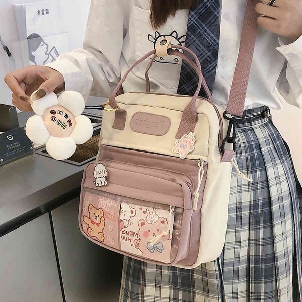 

backpack nice korean style dwaterproof female rucksacks nylon small shoulder bags for teenage flower travel girls bgks