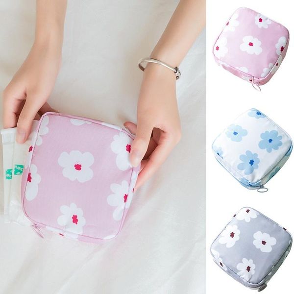 

waterproof tampon storage bag cute sanitary pad pouches portable makeup lipstick key earphone data cables organizer bags