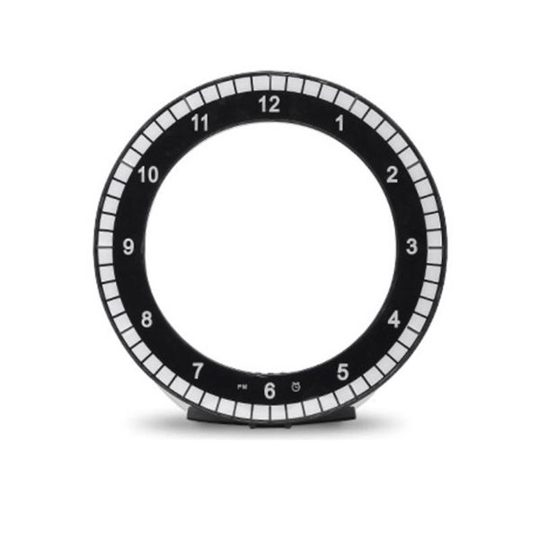 

digital wall clock modern design dual-use dimming circular poreceptive clocks for home decoration