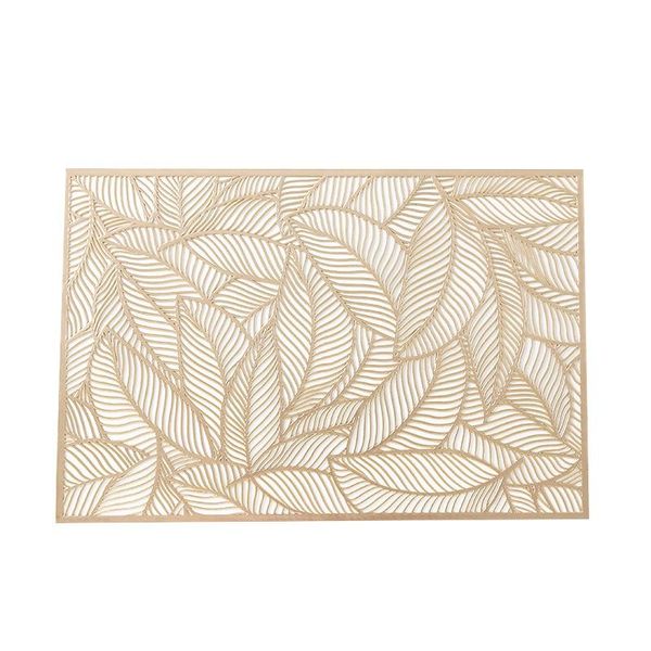 Mats Pads 10 Pack Stamping Placemat, Padrão De Folha Copo De Café Da Mesa De Café Decoração Home