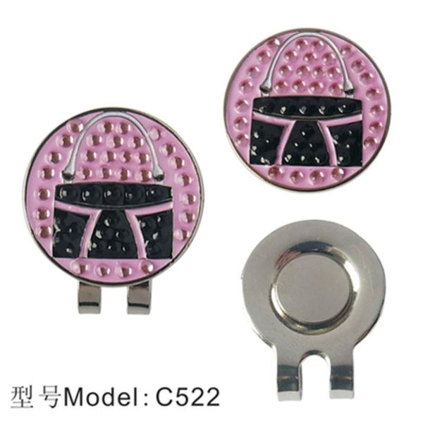 

golf training aids hat cap clip marker rhinestone multi style ball magnetic clips outdoor accessories