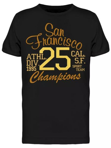 

San Francisco Champions Tee Men's -Image by Shutterstock, White;black