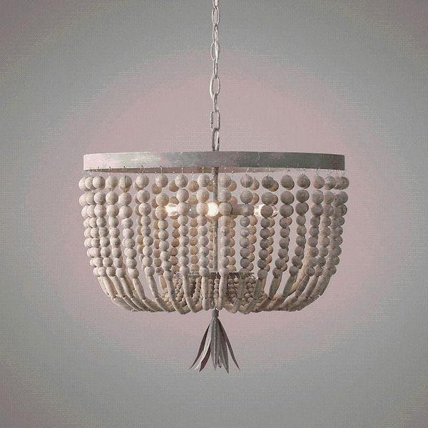 

chandeliers wooden/beaded chandelier retro/vintage/industrial/french light fittings kids room wood e14 iron