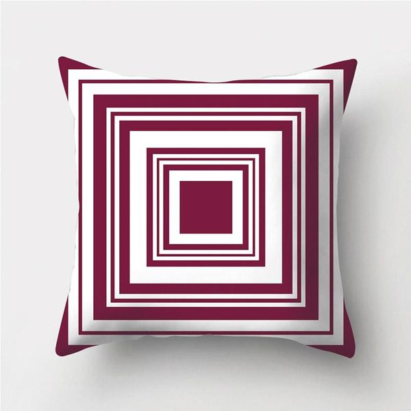 

cushion/decorative pillow red geometry cushions pillowcase polyester cushion cover throw pillows sofa decoration pillowcover dakimakura one
