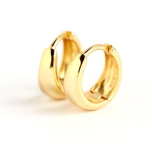 

hoop & huggie simplicity 925 sterling silver earrings personality gold and 2021 female, Golden;silver