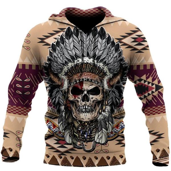 

men's hoodies & sweatshirts 2021 love skull native 3d all print hoodie man women harajuku outwear zipper pullover sweatshirt casual u, Black