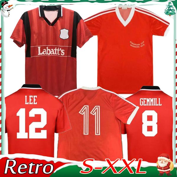 

1979 1980 1994 1996 nottingham forests soccer jerseys retro football club home shirts 94 96 nottingham mcgovern star robertson burns lloyd, Black;yellow