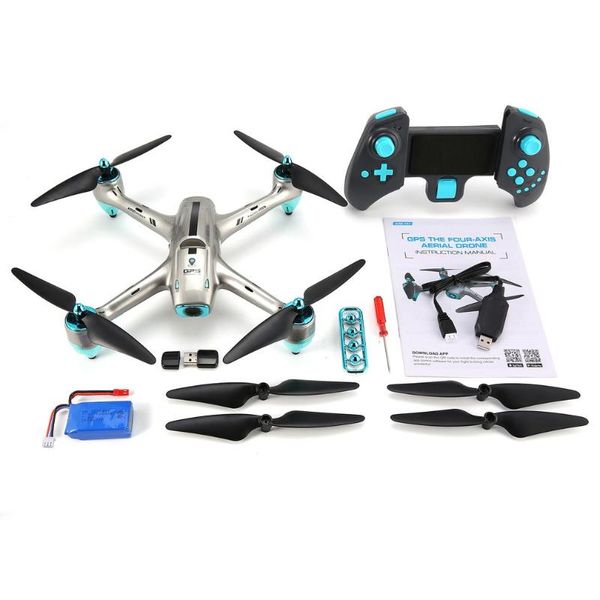 

drones 6957g 2.4g gps positioning 720p hd wide angle camera fpv rc drone quadcopter real-time follow me one key return 360'flips