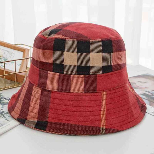 

luxury brand cap autumn and winter new women's stripe fashion warm sunshade fisherman's hat suede basin casual foldable thermal, Blue;gray