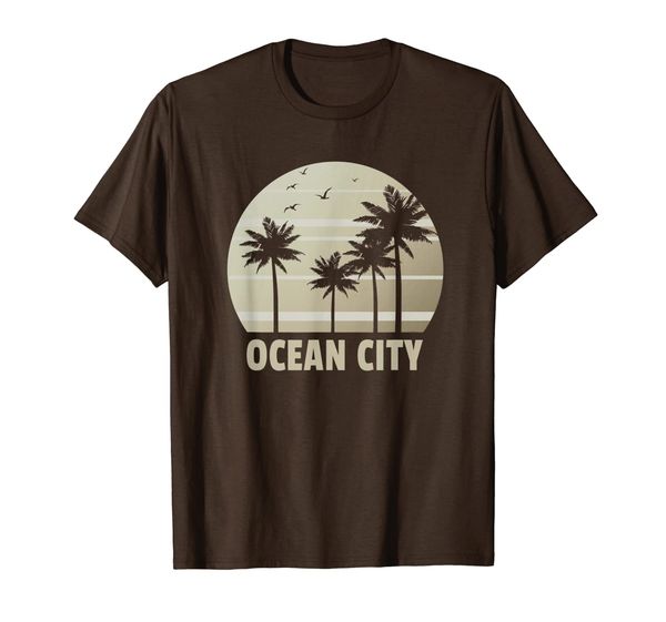 

ocean city vacation shirt beach souvenir gift, White;black