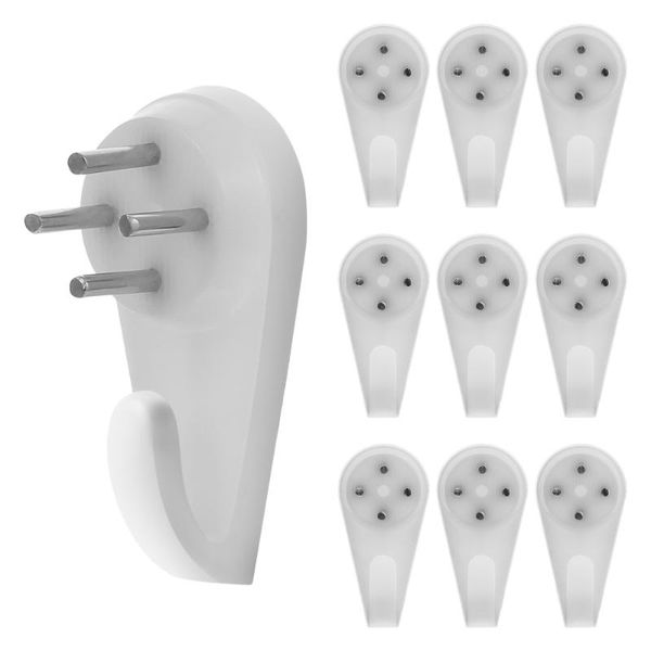 

10pcs invisible wall hook set po frame nails seamless hangers hooks & rails