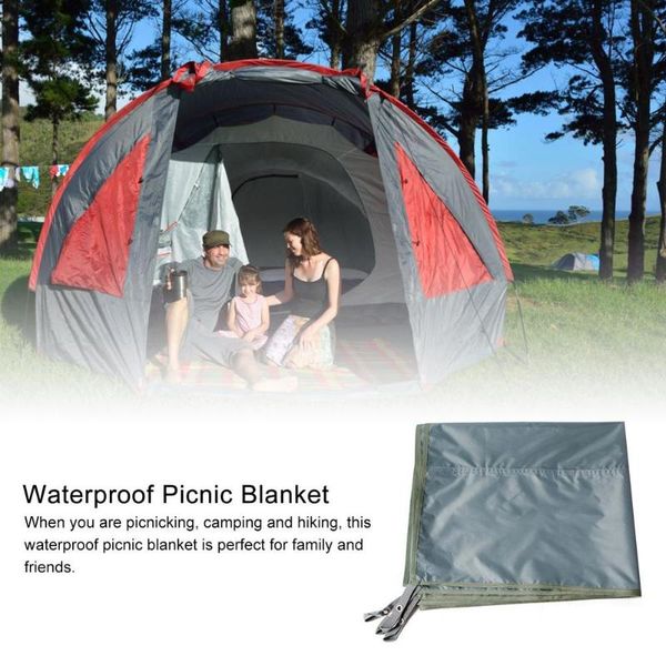 

outdoor pads 2x2m waterproof beach picnic blanket folding camping mat portable lightweight equipment