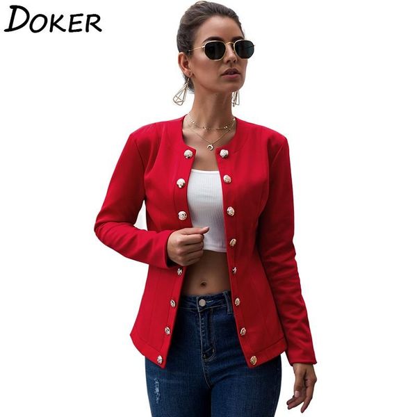 

women blazers and jackets 2021 autumn winter long sleeve formal ladies office double breasted blazer casual coat feminino women's suits, White;black