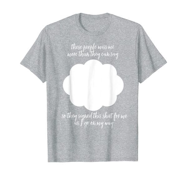 

farewell coworker friend going away gift signature t-shirt, White;black