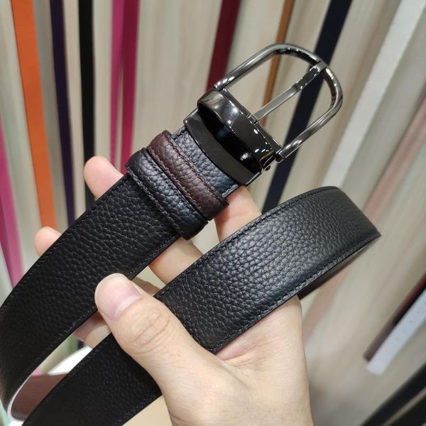 

belts european and men's belt women's wide waist 34mm hardware buckle wholesale, Black;brown