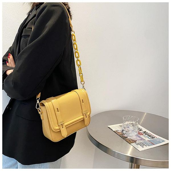 

shoulder bags 2021 trendy jane versatile small square bag.chain straps. one-shouldered slanting lady's bag