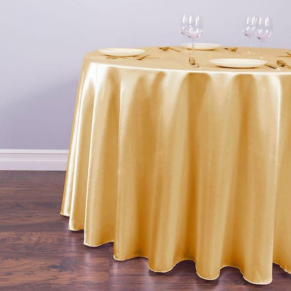 

table cloth round satin tablecloth overlays wedding decoration banquet dining cover year christmas 145cm