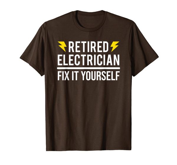 

Retired Electrician Fix It Yourself T-shirt Funny Retirement, Mainly pictures