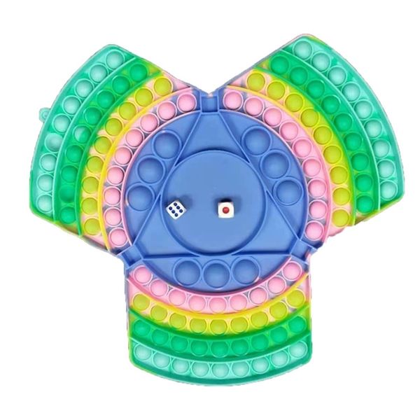 

three four person chessboard rodent killing pioneer go bang rainbow children's deskpuzzle silicone toy