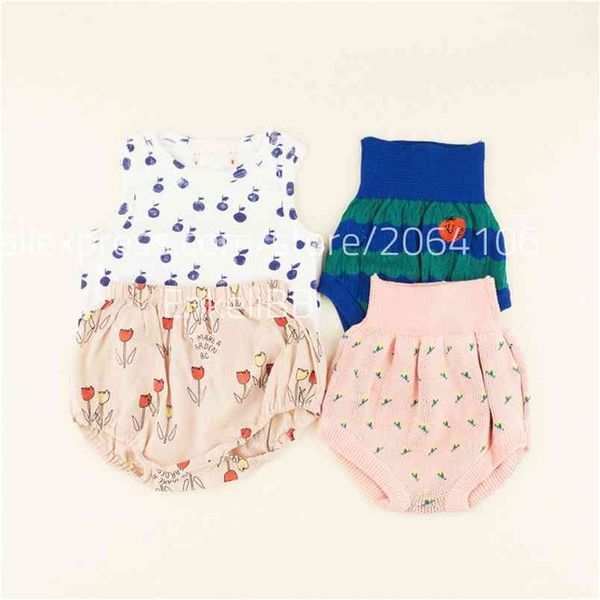 

toddler summer bloomers linen cotton kids fashion shorts thin kniting baby boys girls casual bloomer 210619, Black