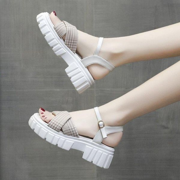 

sandals women summer fashion women's 2021 platform ladies shoes sneakers open toe footwear gladiator, Black