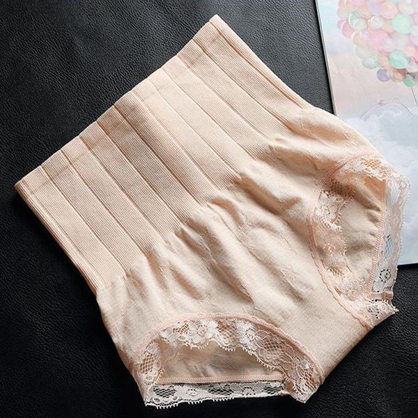 

women's panties high waist seamless abdomen women underwear lace shaping safety shorts breathable hip lift ladies sports fitness female, Black;pink