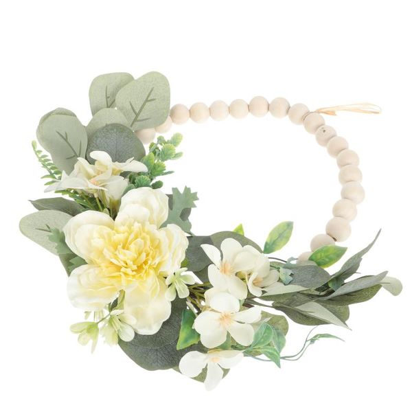 

decorative flowers & wreaths 1pc delicate hanging wreath natural aesthetic garland wedding pendant