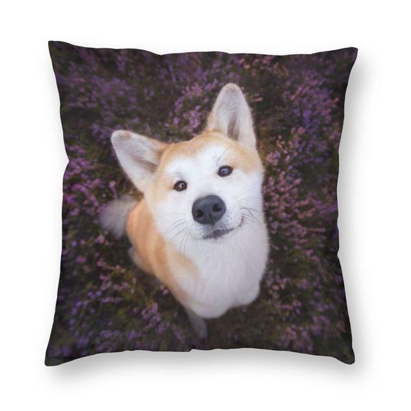 

cushion/decorative pillow fashion cute shiba inu dog case home decor 3d two side printing animal pattern cushion cover for car
