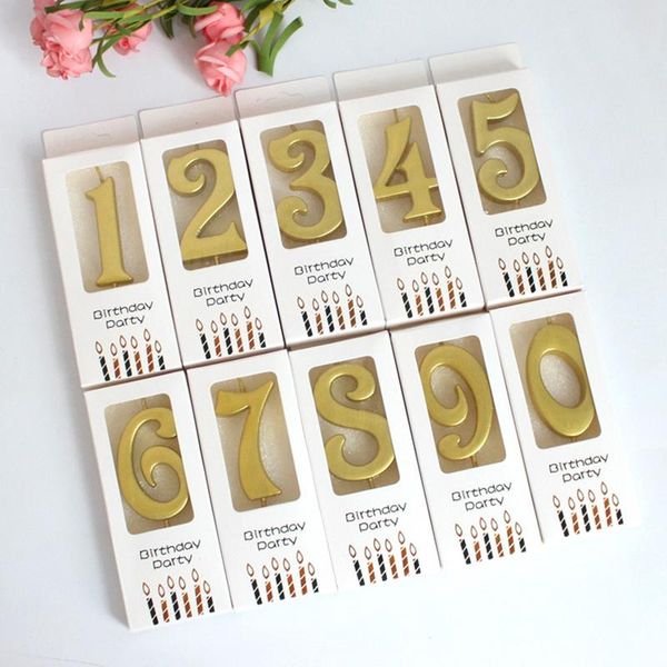 

candles 5.5cm environmentally friendly digital candle birthday cake golden number party