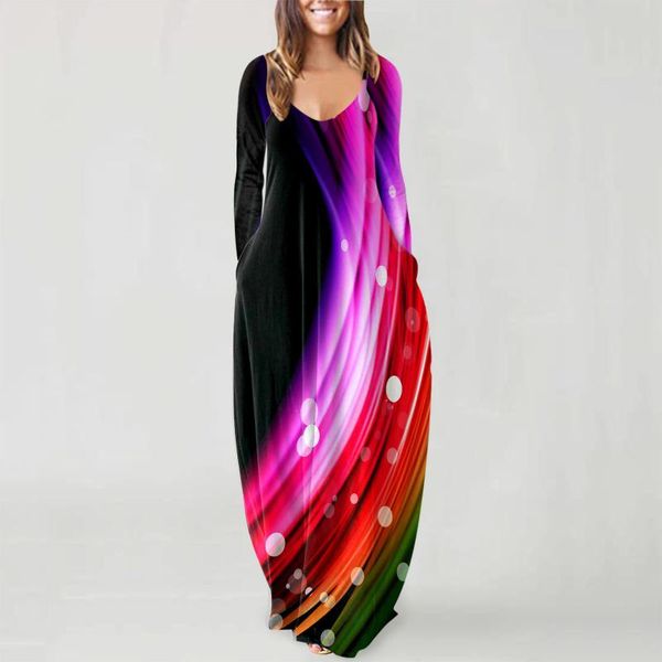 

casual dresses women summer o-neck flower print sleeveless plus size pullover long, Black;gray