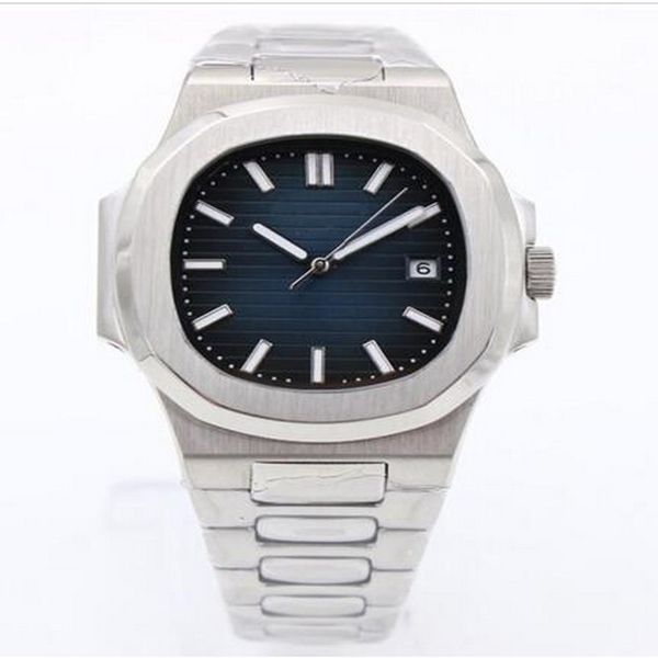 Top Sale PP Nautilus 5711 / 1A-010 спортивные часы мужские автоматические механические часы серебряный чехол синий циферблат из нержавеющей роскошной группы мужские часы