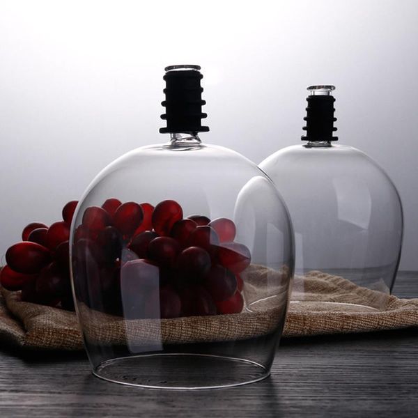 

wine glasses creative red champagne glass cup with silicone seal drink directly from bottle party bar tool crystal
