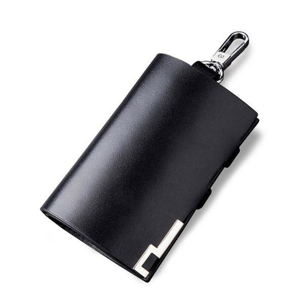 

wallets multifunction fashion pu leather men gift key case carrying purse keychain wallet solid simple card holder business, Red;black