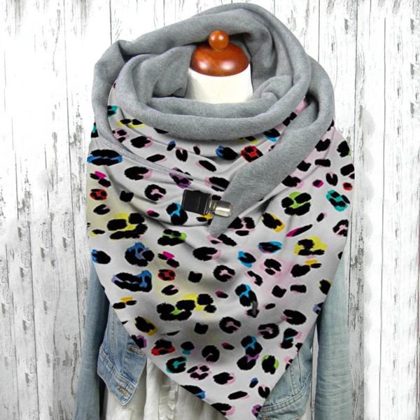 

scarves 40# women scarve butterfly printing button soft wrap casual warm shawls leisure comfortable personality, Blue;gray