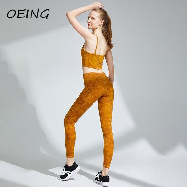 

yoga outfit entgoing women's seamless set leggings gym clothing 2 piece plus size