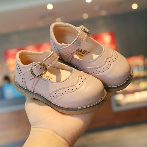 

spring children toddler baby litte girls boys england korean slip-on single shoes for girls boys leather shoes, Black;grey