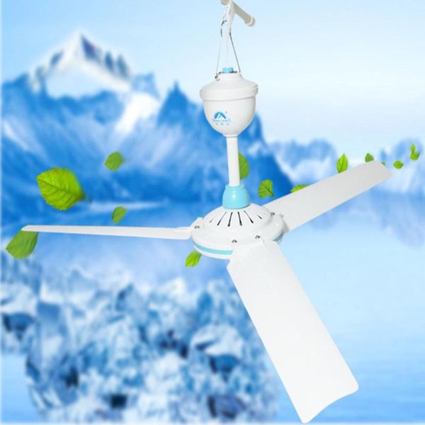 

electric fans dc 12v ceiling fan air cooler portable mini for bed camping outdoor hanging camper tents hanger