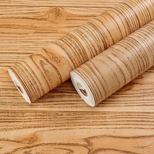 

wallpapers 3d wood grain wallpaper home decor stickers wall board embossed paper rolls for bedroom living room tv background 10m