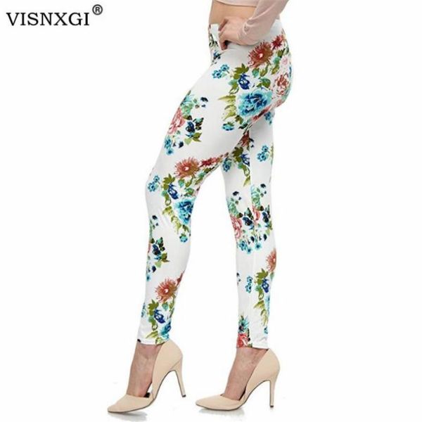 

women's leggings visnxgi fitness women workout flower printing pattern high elasticity stripe trouser stretch casual ankle-length pants, Black