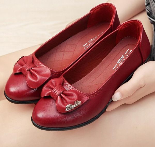 

dress shoes leather professional working women's comfortable upper women wedges mother, Black