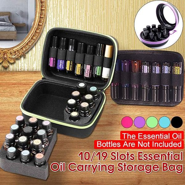 

storage bags essential oil case bag holder 19 bottles 5ml 10ml 15ml bottle organizer women perfume collect