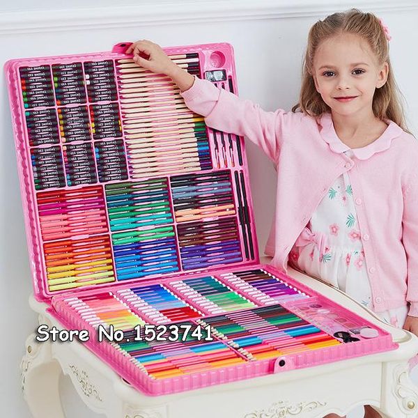 

gift sets 168/288pcs art set painting watercolor drawing tools marker brush pen supplies kids for box office stationery school
