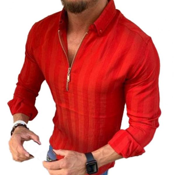 

men's casual shirts men shirt striped long sleeve autumn winter loose lapel pullover for dating, White;black