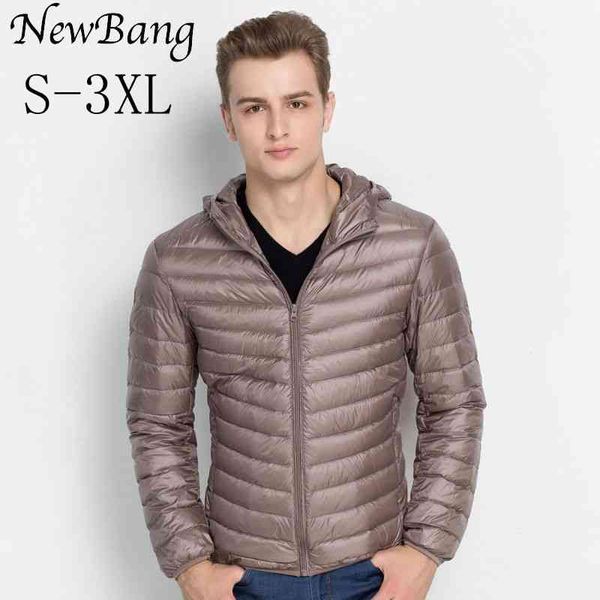 

men's coat, duck down et, ultra light, portable, warm, windproof, light, Black