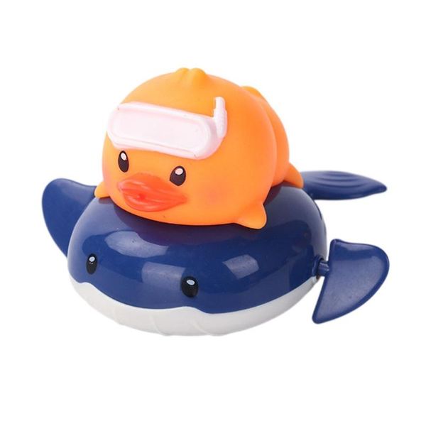 

small animal supplies children's bathroom water toy pull cartoon submarine yellow duck cute pig flying fish bath